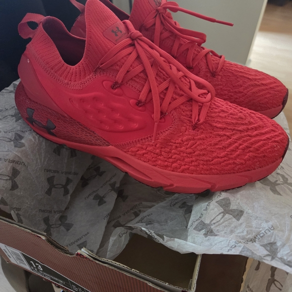 Under Armour Red Athletic Shoes - Picture 7 of 10
